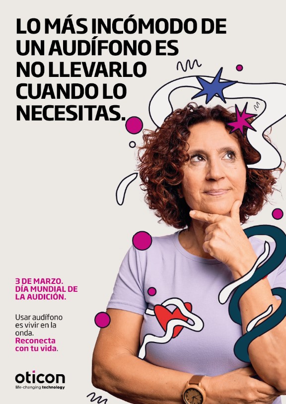 Cartel publicitario de Evercom para Oticon 2