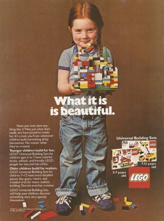 Cartel publicitario de Lego